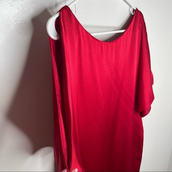 Aidan by Aidan Mattox Satin Cold Shoulder Mini Dress - Picture 4 of 13